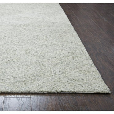 Alora Decor London 2'6" x 8' Trellis Beige/Gray/Rust/Blue Hand-Tufted Area Rug