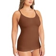 thumbnail image 3 of Mujeres Body Contouring Tops Seamless European Sexy Vest Daily Wear (Café L) FLhrweasw Para estrenar, 3 of 5