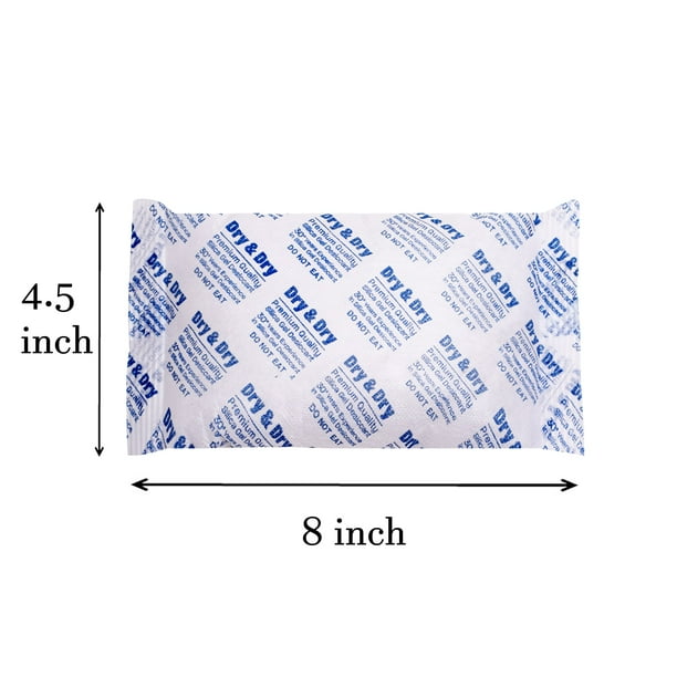 300 Gram [2 Packs] "Dry & Dry" Premium Silica Gel Packets Desiccant