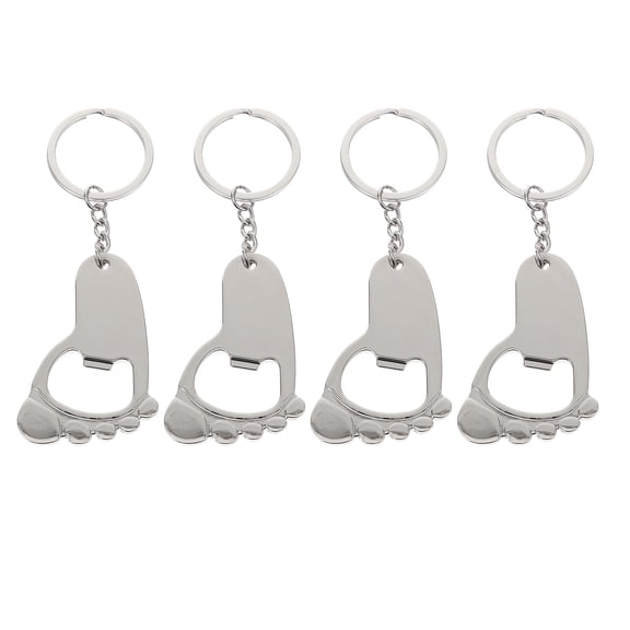 LOVERLYZ 4Pcs Practical Zine Alloy Bottle Openers Beer Bottle Openers in Feet Shape
