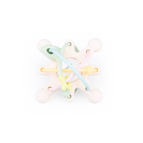 GiliGums Cosmo Silicone Baby Rattle Teether Pastel BPA-Free Sensory Toy 3-36 Months