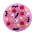 thumbnail image 5 of halloween pumpkin bat moon star polymer clay mold fondant mold flexible, 5 of 5