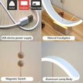 thumbnail image 4 of Lámpara de mesa de madera moderna, lámpara de equilibrio Heng con interruptor de bolas flotantes magnéticas, lámpara de escritorio colgante magnética inteligente con USB, luz de noche LED, 4 of 5