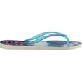 thumbnail image 3 of Havaianas Womens SLIM PAISAGE SANDAL, WHITE/TURQUOISE, 37/38  M BRA, 3 of 4