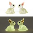 thumbnail image 5 of Conejo luminoso para decoración, micropaisajismo, manualidades, miniconejitos, adornos para decoración del hogar, lindas figuras en miniatura, 5 of 5