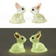 thumbnail image 5 of Conejo luminoso para decoración, micropaisajismo, manualidades, miniconejitos, adornos para decoración del hogar, lindas figuras en miniatura, 5 of 5