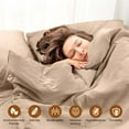 thumbnail image 3 of Superior Cotton Linen Blend Tan Duvet Set, Full/ Queen, 3 of 5