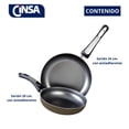 thumbnail image 2 of Set de Sartenes Cinsa Verde Olivo Antiadherente de Aluminio 2 Piezas, 2 of 7