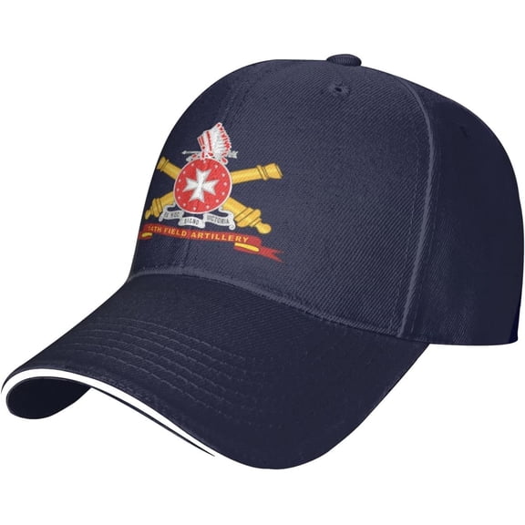 Army - 14th Field Artillery W Branch Unisex Baseball Cap Dad Hat Adjustable Snapback Hats Sandwich Cap Trucker Hat