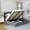 Gray - Queen size Upholstered Platform bed, variant on HanuQ Full Upholstered Platform Bed with Hydraulic Storage, Sturdy Frame with 12 Slats, Elegant Linen Design No Box Spring Needed, Gray