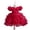Red, variant on LYMAYTER Kids Wedding Birthday Party Dress for Flower Girls Bridesmaid Cake Tutu Ball Gown Party Dress