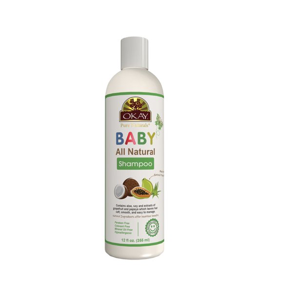 OKAY Pure Naturals All Natural Baby Shampoo - 12 oz / 355 ml