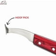 thumbnail image 4 of Equine Care Hoof Knife Left-Handed J2 Japanese Steel Blade with Hoof Pick Farrier Tool, 4 of 6