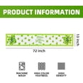 thumbnail image 2 of Happy St.Patricks Day Table Runner 72 Inches, St.Patricks Day Decorations Shamrock Seasonal Spring Holiday Table Decorations for Kitchen Dining Coffee or Indoor and Outdoor Home Parties Decor, 2 of 6