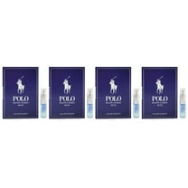 Polo Blue by Ralph Lauren for Men 0.04 oz Eau de Toilette Vial Spray - Pack of 4