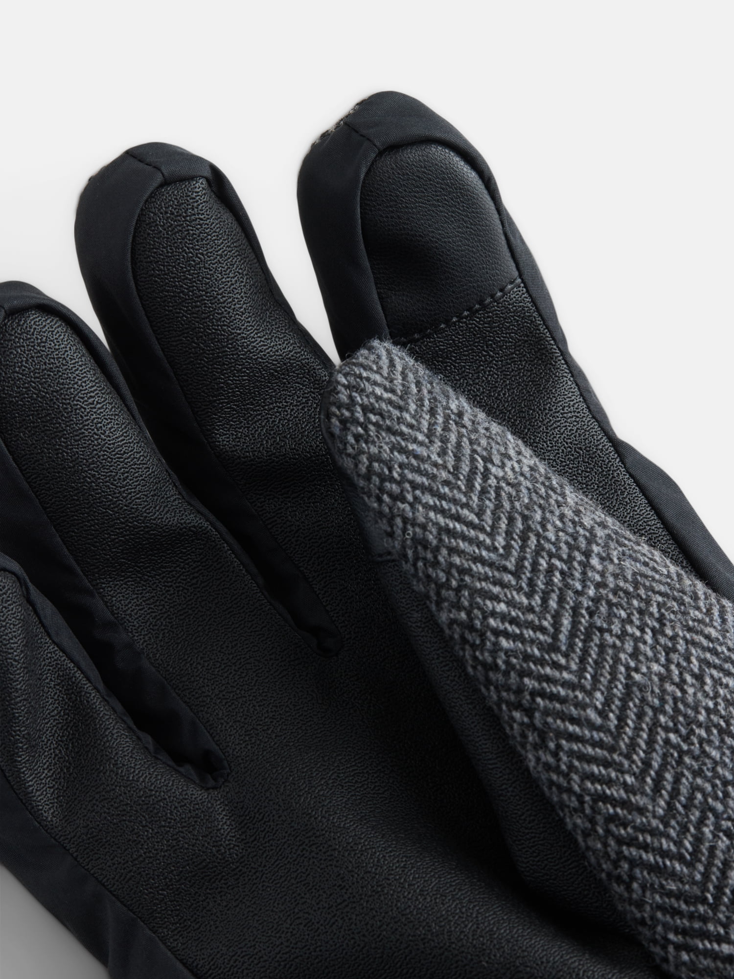 Ozark Trail Women's Herringbone Ski Gloves, Black, S/M