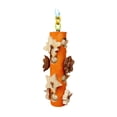 thumbnail image 3 of Colorful Bird Rope Perch with Bell, Parrot Swing Climbing Standing Perch, Bird Chewing Shredding Foraging Toys, Hanging Cage Accessories for Budgies Cockatiel Lovebird Conicle Small Medium Parrots, 3 of 10