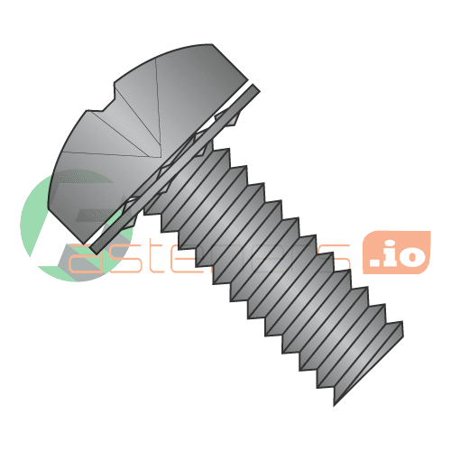 8-32 x 1/2" SEMS Screws / Internal Tooth Washer / Phillips / Pan Head / Steel / Black Oxide (Quantity: 7,000 pcs)