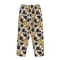 thumbnail image 5 of Xecao Snake And Rose Women's Straight Lounge Pajama Pants: The Epitome of Relaxed Sleepwear, 5 of 9