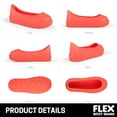 thumbnail image 4 of FLEX BOOT GUARD Compatible with UGG Boot, Waterproof Silicone Rubber Shoe Covers, Reusable Upgraded Overshoes, Non-Slip Washable for Women, Men (XS (Women 4-6 / Big Kids 3-5), Nantucket Coral), 4 of 7