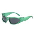 thumbnail image 1 of Wrap Around Sport Sunglasses for Men and Women with Futuristic Shield Design, 1 of 3