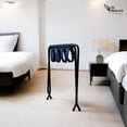 thumbnail image 2 of Set 4 Banco Porta Maletas Rack Estante Recámara Hotel Equipajes Pegaso (Azul Marino), 2 of 6