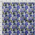 thumbnail image 4 of oneOone Viscose Chiffon Medium Purple Fabric Horse Craft Projects Decor Fabric Printed By The Yard 42 Inch Wide, 4 of 6
