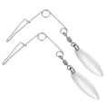 thumbnail image 1 of Uxcell 30Pcs Alambre de Spinnerbait de Pesca con Cuchilla, Hoja de Sauce de Tamaño Mediano, Tono Plateado, 1 of 5