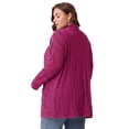 thumbnail image 7 of Cueply Women's Plus Size Open Front Cardigan Long Sleeve Ribbed Knit Lightweight Sweater Casual Outerwear with Pockets 1X-4X, 7 of 7