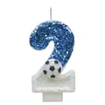 thumbnail image 2 of Soccer Number Birthday Candles, LED Light Up Cake Topper for, Battery Operated Reusable Happy Birthday Candle for Football Theme Party Decor 4 inch 2, 2 of 8