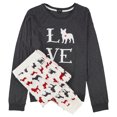 thumbnail image 1 of Cozy Zoe Womens Love Dogs Pajama Sleep Set, Multicoloured, Small, 1 of 5