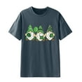 thumbnail image 3 of Birdeem Mode Femme T-Shirt Uni à Col Rond Imprimé à Manches Courtes Impression Blouse Ample Hauts, 3 of 5