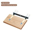 thumbnail image 4 of Unique Bargains 2Pack 25.5 Inch Wall Mounting Floating Shelf Bracket Blind Shelf Support, Black, 4 of 7