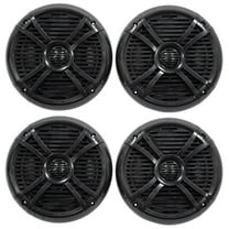 (4) Rockville RMSTS80B 8" 2000 Watt Waterproof Marine Boat Speakers 2-Way Black