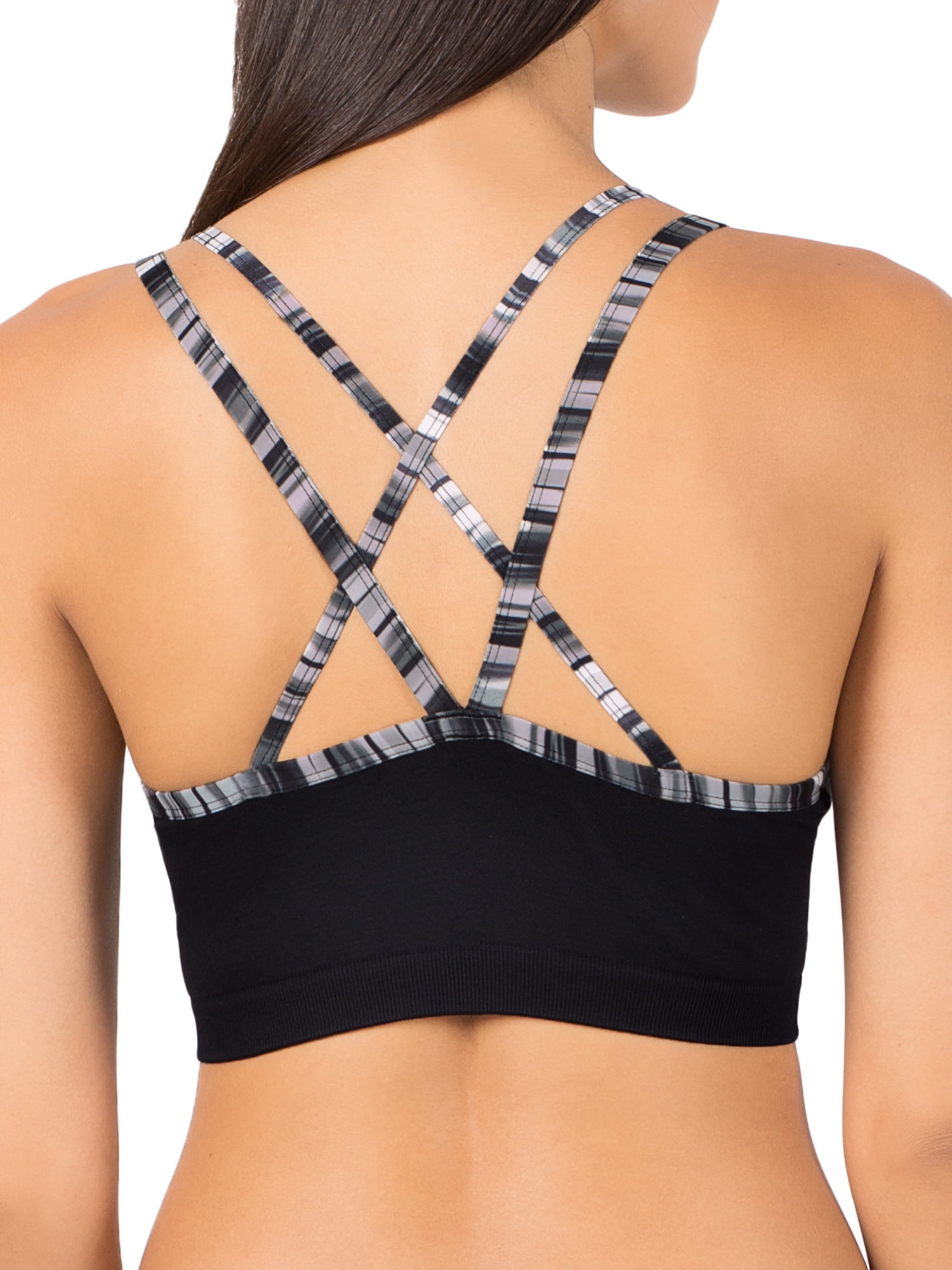 A Fresh Collection Junior's Strappy Push-Up Sports Bra, Style