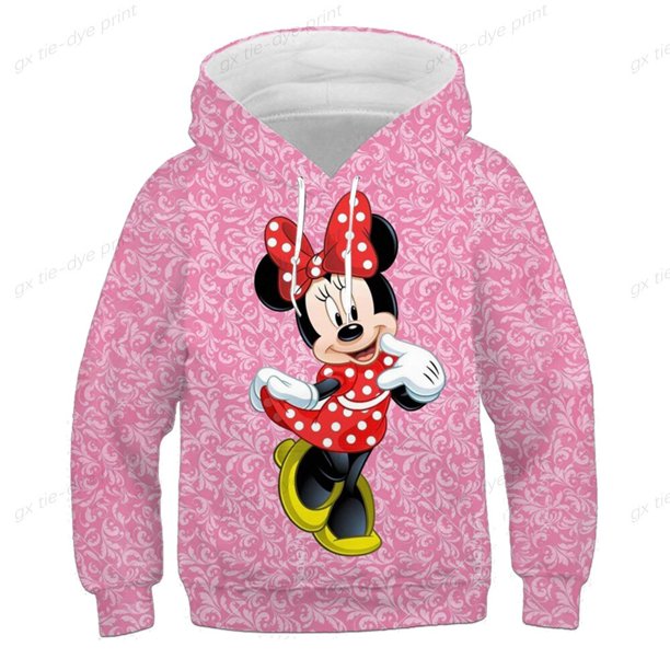 Disney Mickey Minnie Mouse sudaderas con capucha hombres mujeres niños moda 3D estampado sudaderas Cool Pullover manga larga niño niña niños Coat150 Gao Jinjia LED