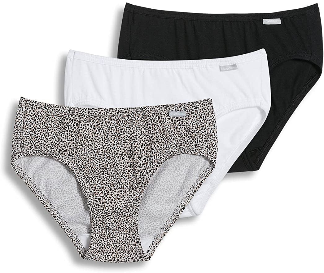 Jockey Women's Elance Bikini Panties 3Pack, Animal Print, Size 5 Medium NEW