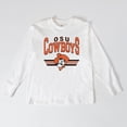 thumbnail image 3 of Women's Gameday Couture White Oklahoma State Cowboys Oversized Swift Strike Long Sleeve T-Shirt, 3 of 4