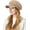 Plaid-khaki, variant on Women Newsboy Hat Plaid Cabbie Caps Cotton Casual Stylish Beret Cap Paperboy Hats