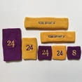 thumbnail image 5 of COUVER Basketball Star White Wristband with Black Number 1, 4 Inch, 1 Pair, 5 of 7