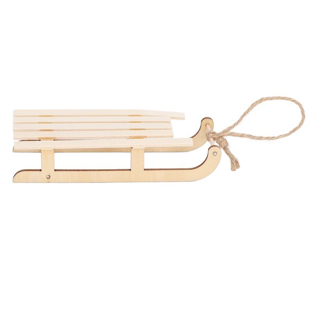 Modelo de trineo de madera trineo en miniatura realista ligero exquisito para casa de muñecas ANGGREK Otros