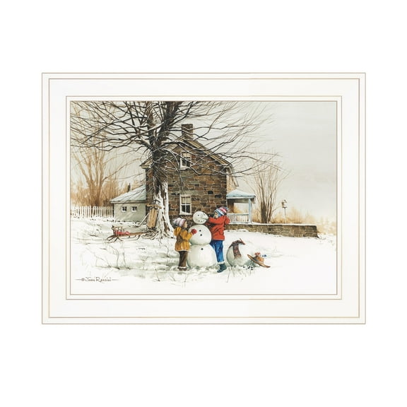 The Joy of Snow by  John Rossini Print Wall Art Wood Multi-Color