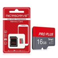 thumbnail image 1 of p1e MICRODRIVE Pro Plus 16GB TF Memory Card High-Speed Class 10 x2w Phone Storage Card - Yellow Red, 1 of 5