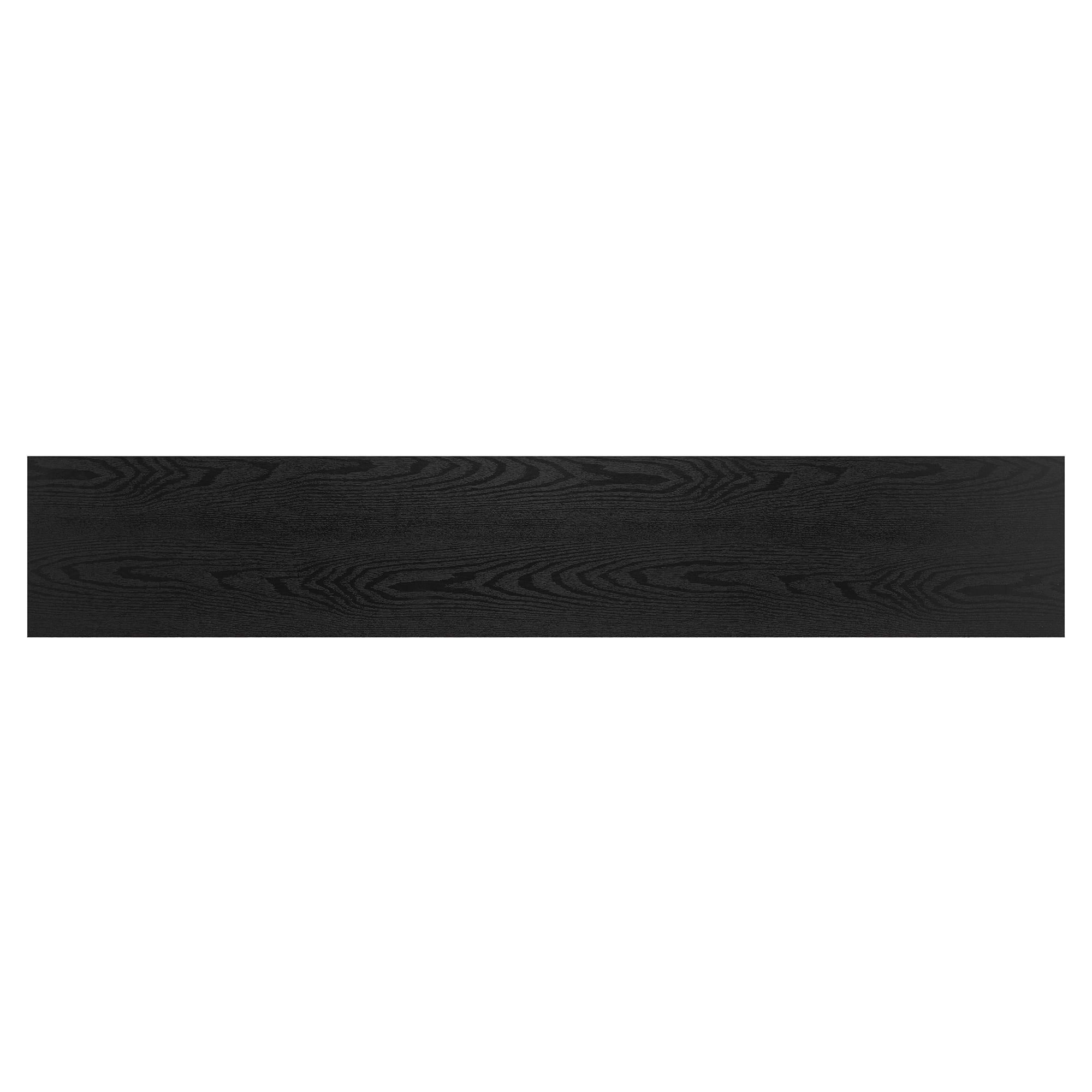 Evelyn&Zoe Phoebe 64" Wide Rectangular Console Table, Blackened Bronze/Black Grain