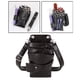 thumbnail image 5 of Bolsa de tijera de peluquería Yuyangstore Soporte de gancho extraíble de cuero PU Riñonera ligera y compacta Negro, 5 of 8