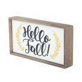 thumbnail image 3 of Way to Celebrate Harvest Ceramic Wood Block, Hello Fall, 3 of 5