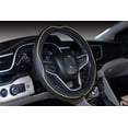 thumbnail image 2 of Mayco Bell Microfiber Leather Car Medium Steering Wheel Cover (14.5''-15'',Black Yellow), 2 of 3