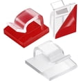thumbnail image 1 of 60-Piece Clear Self-Adhesive Outdoor Wire Clip Set for Fairy Lights, 1 of 5