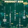 thumbnail image 4 of Adornos navideños OuMuaMua Crystal Snowflake 80 piezas, 4 of 7