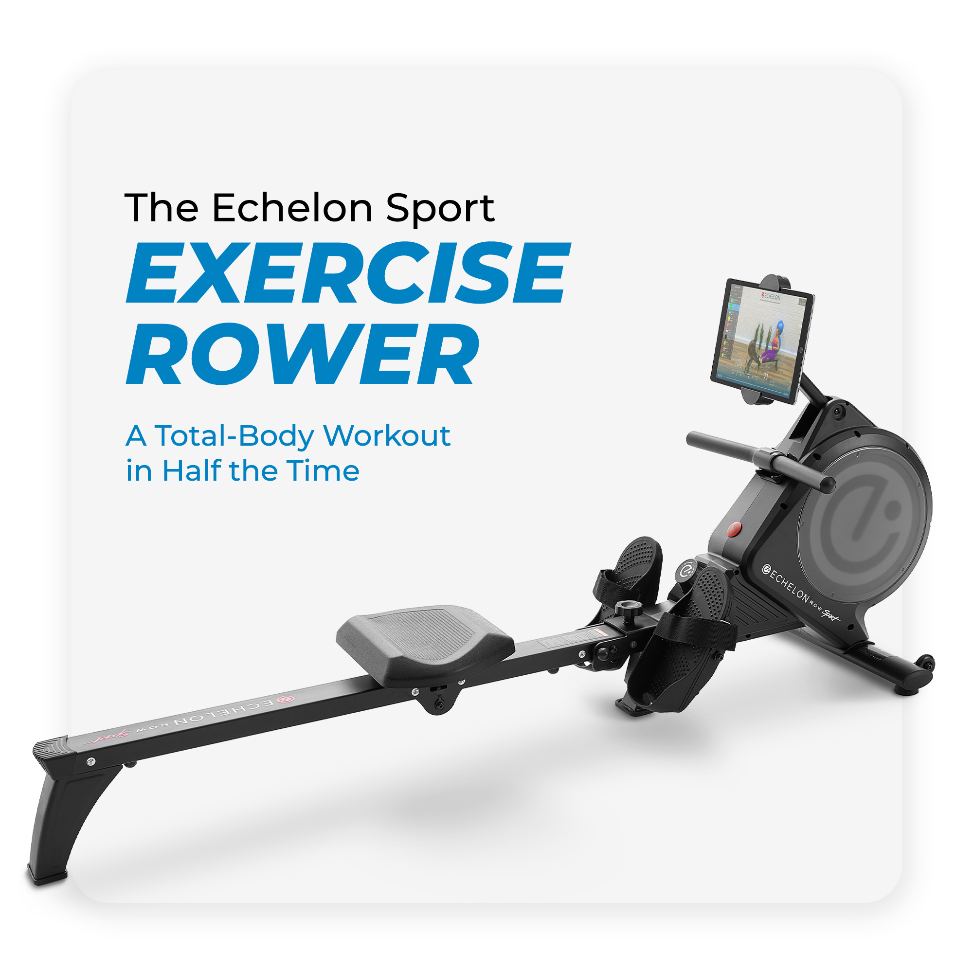 Echelon Sport Exercise Rower with 32 Levels of Magnetic Resistance + 30-Day Free Membership Trial - image 3 of 8